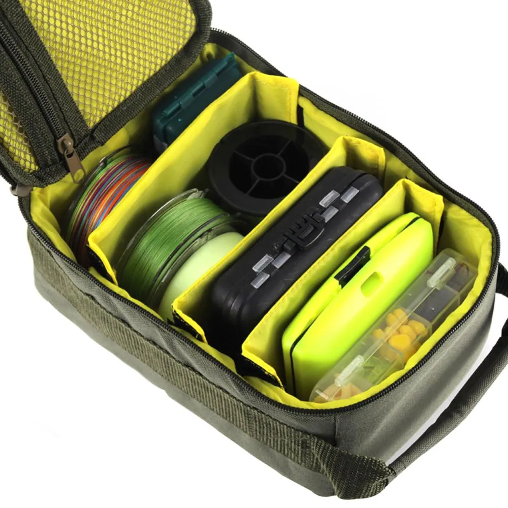 4-Layer Large Capacity Outdoor Fishing Tackle Bag 600D Oxford Cloth Multiple Use Line Reel Lures Hook Fishing Storage Handbag