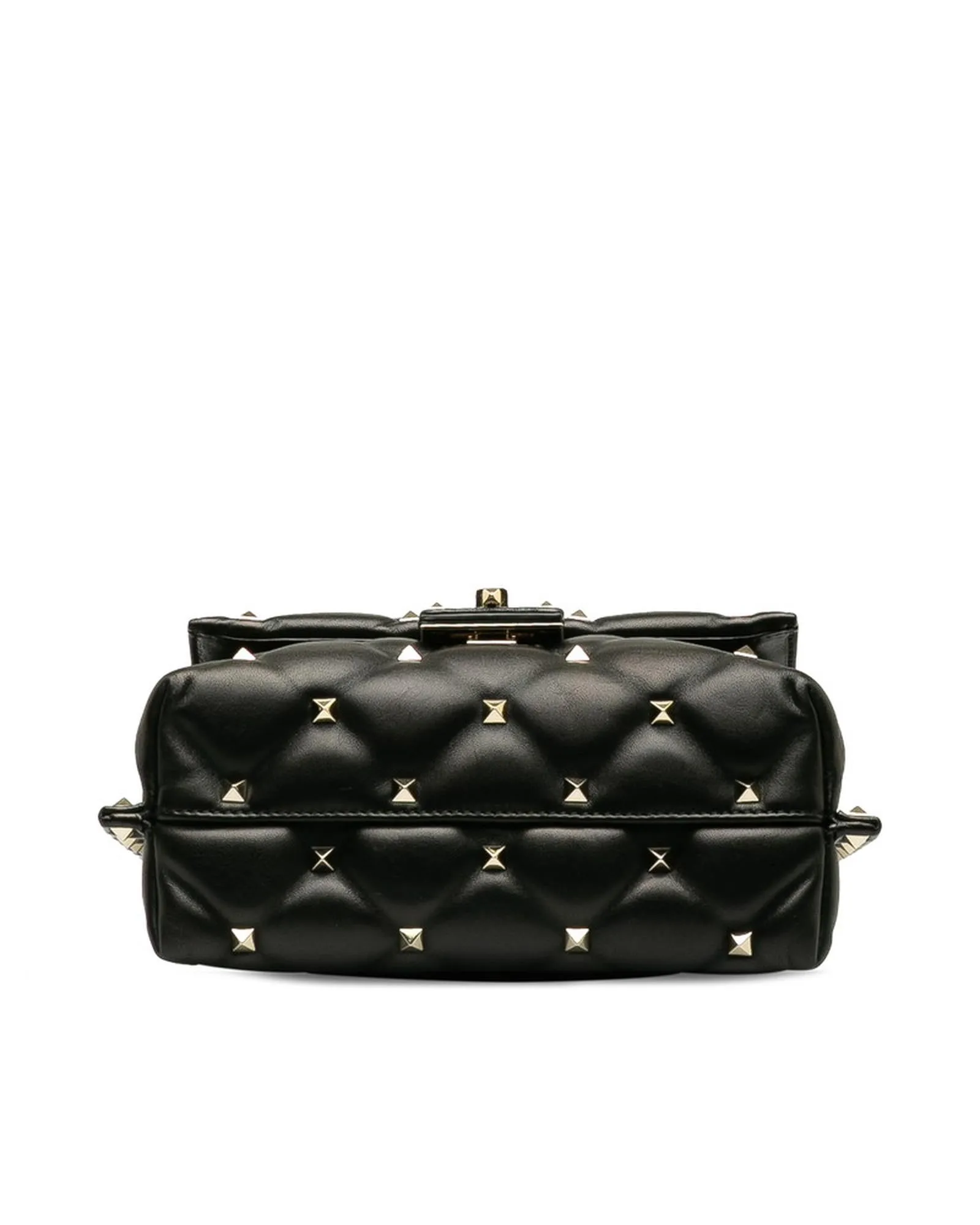 Black Leather Crossbody Bag with Candy Studs Detail by Valentino