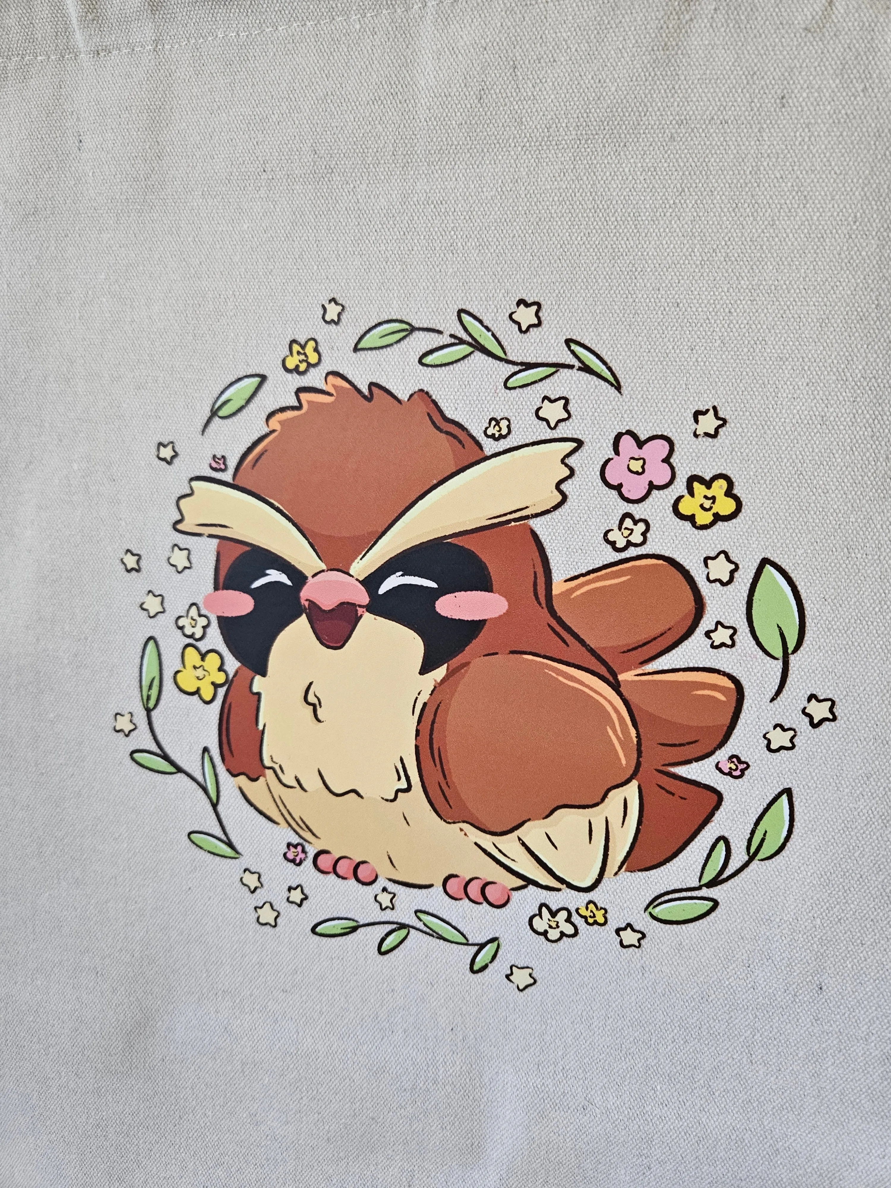 Blushing Birb Tote Bag