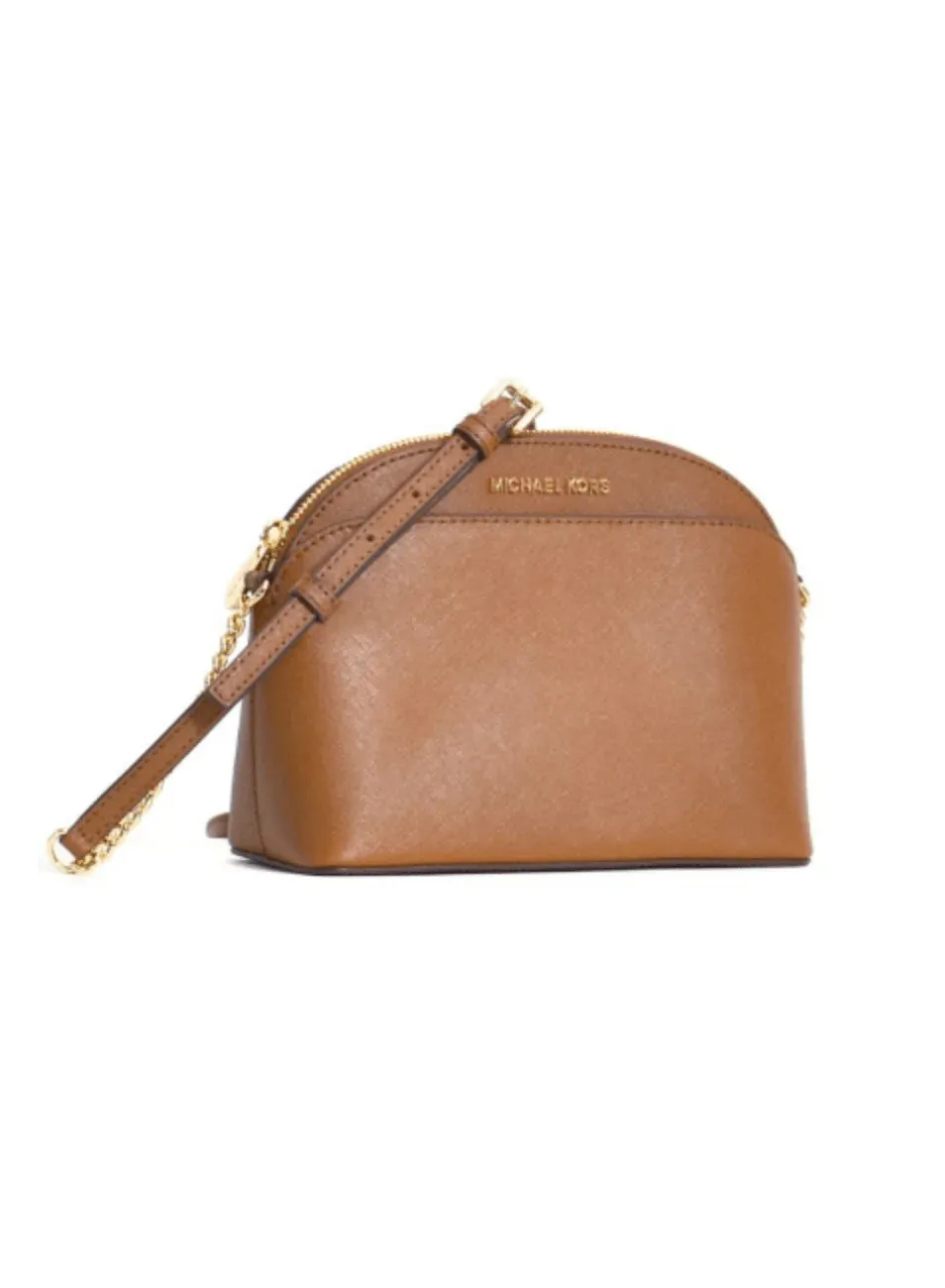 BROWN LEATHER CROSSBODY BAG