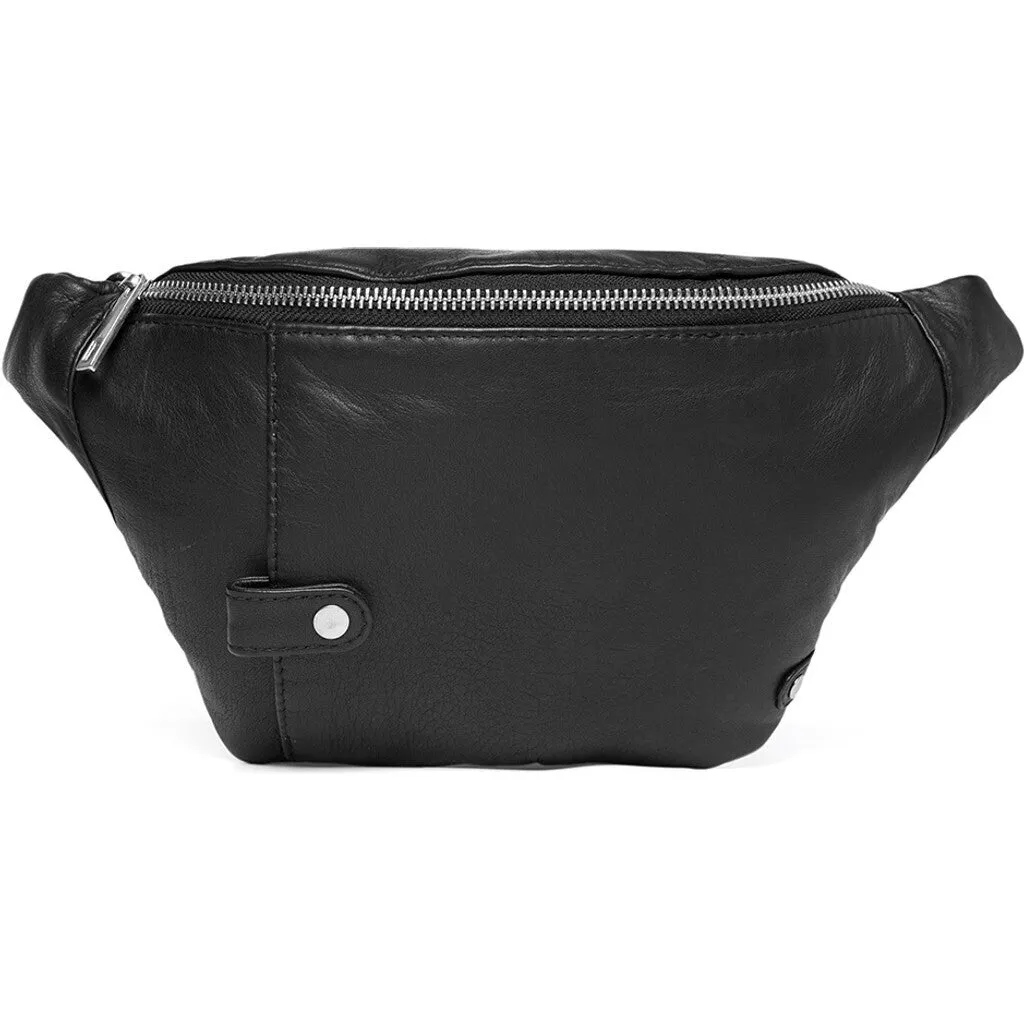 Bumbag in soft leather quality / 15814 - Black (Nero)