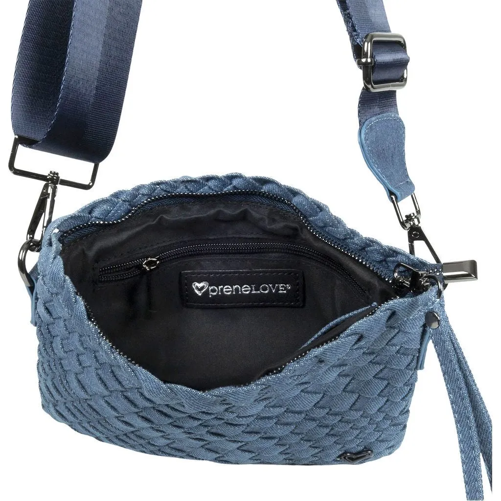 Charlotte Woven Crossbody - Denim Jeans