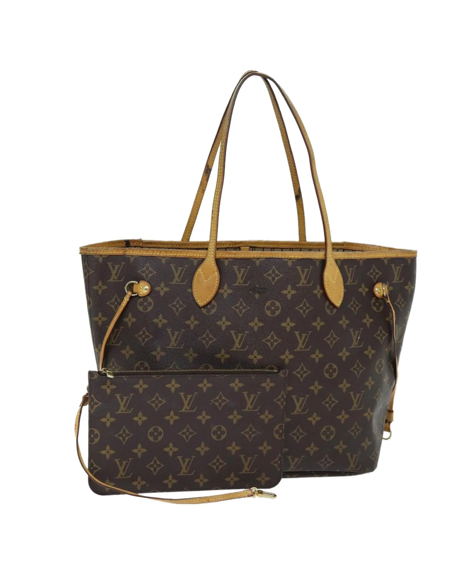 Classic Monogram Canvas Tote Bag with Pouch - C Rank (73213)