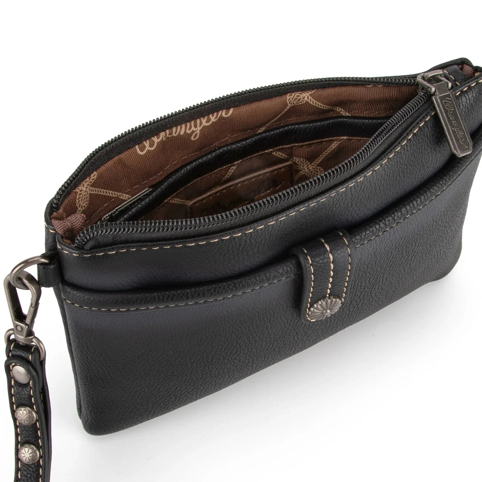 Clutch/ Wristlet Crossbody - Black