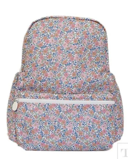 Coated Canvas Garden Floral Backpack