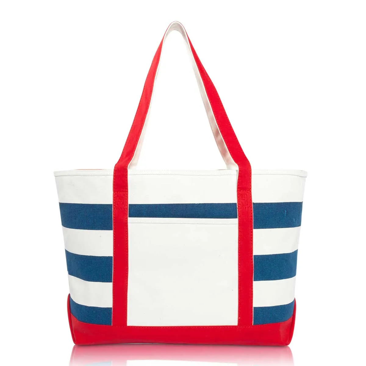 Dalix 23" Premium Striped Tote Bag