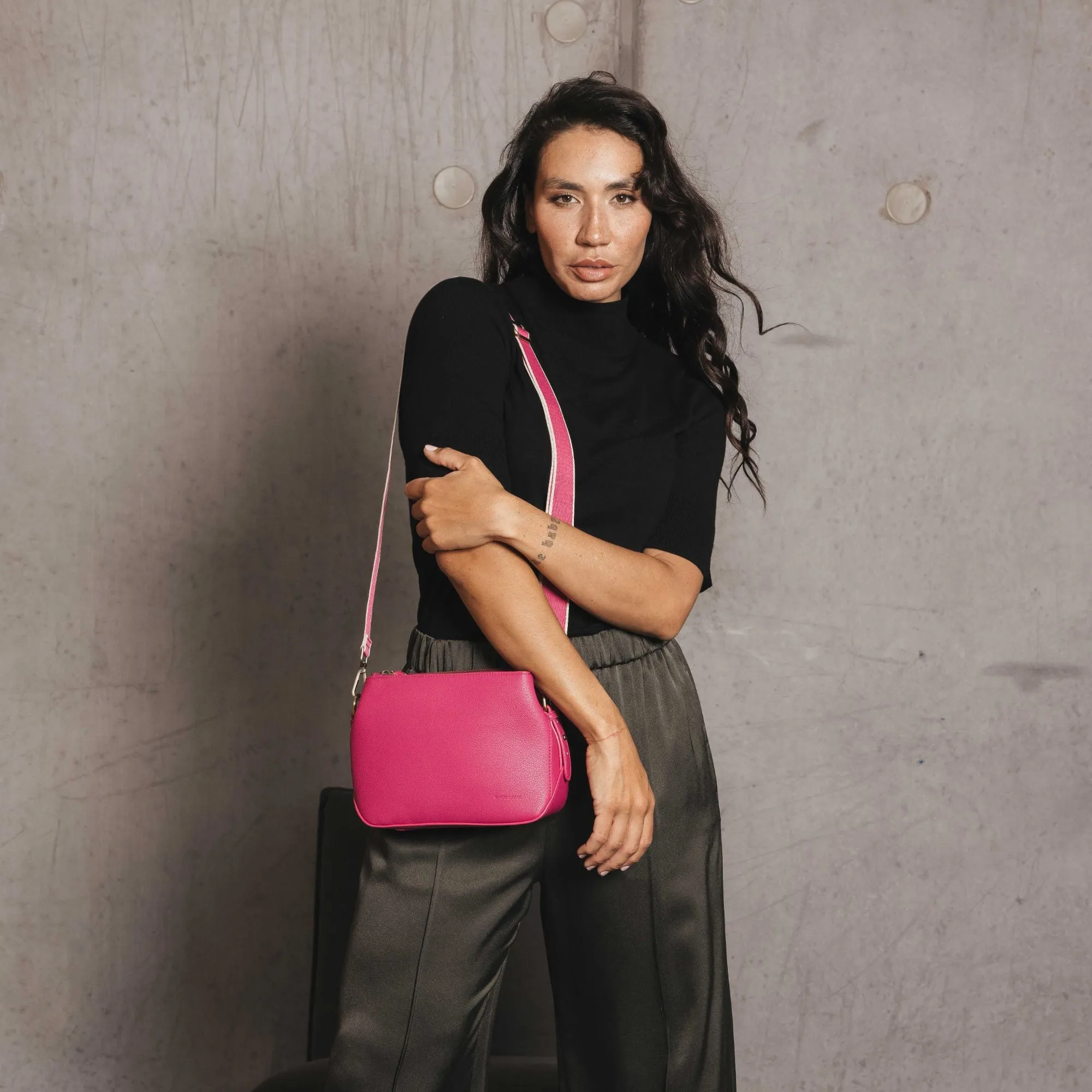 Daniella Magenta Crossbody