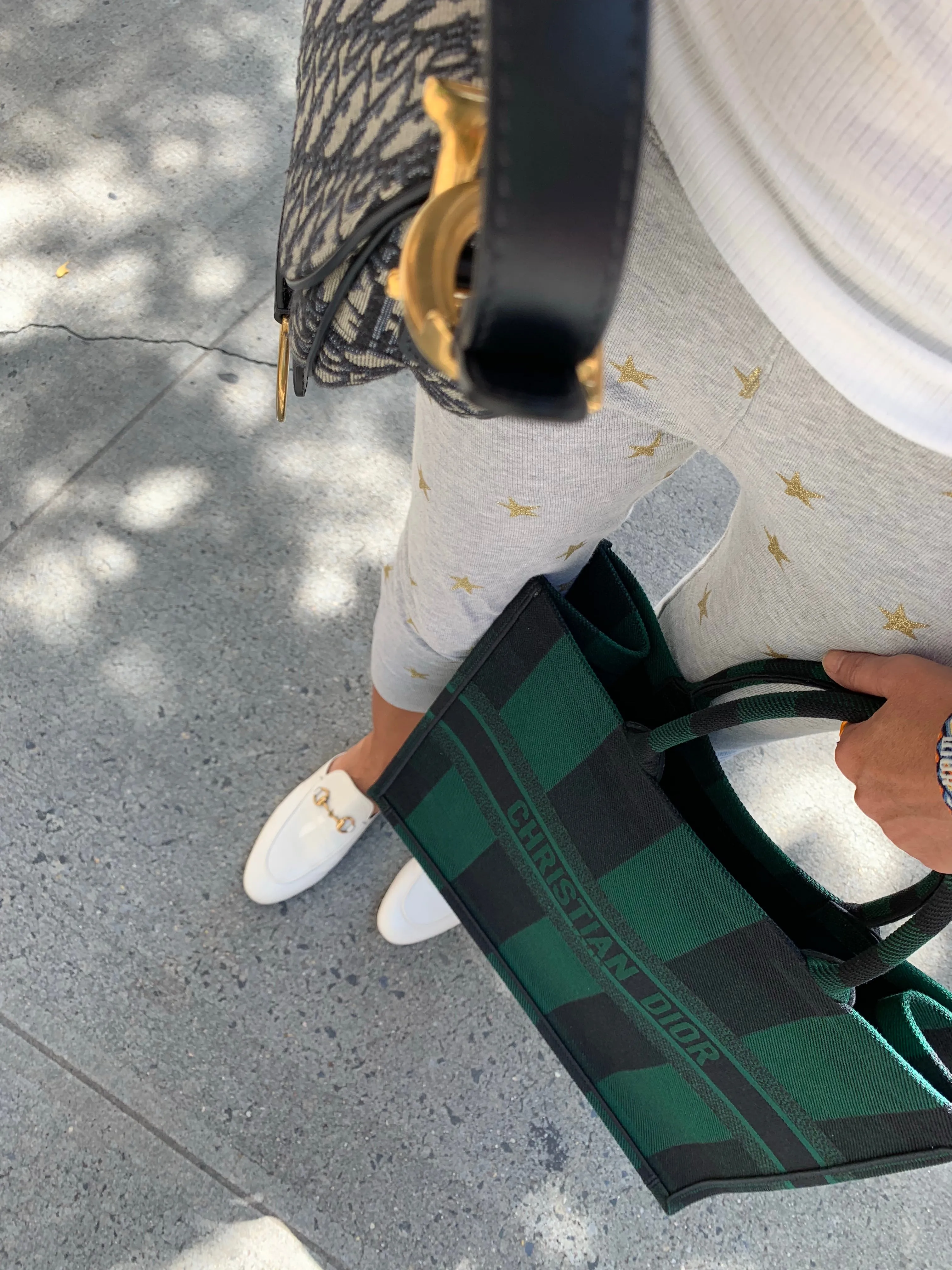 Dior Book Tote - Green Check