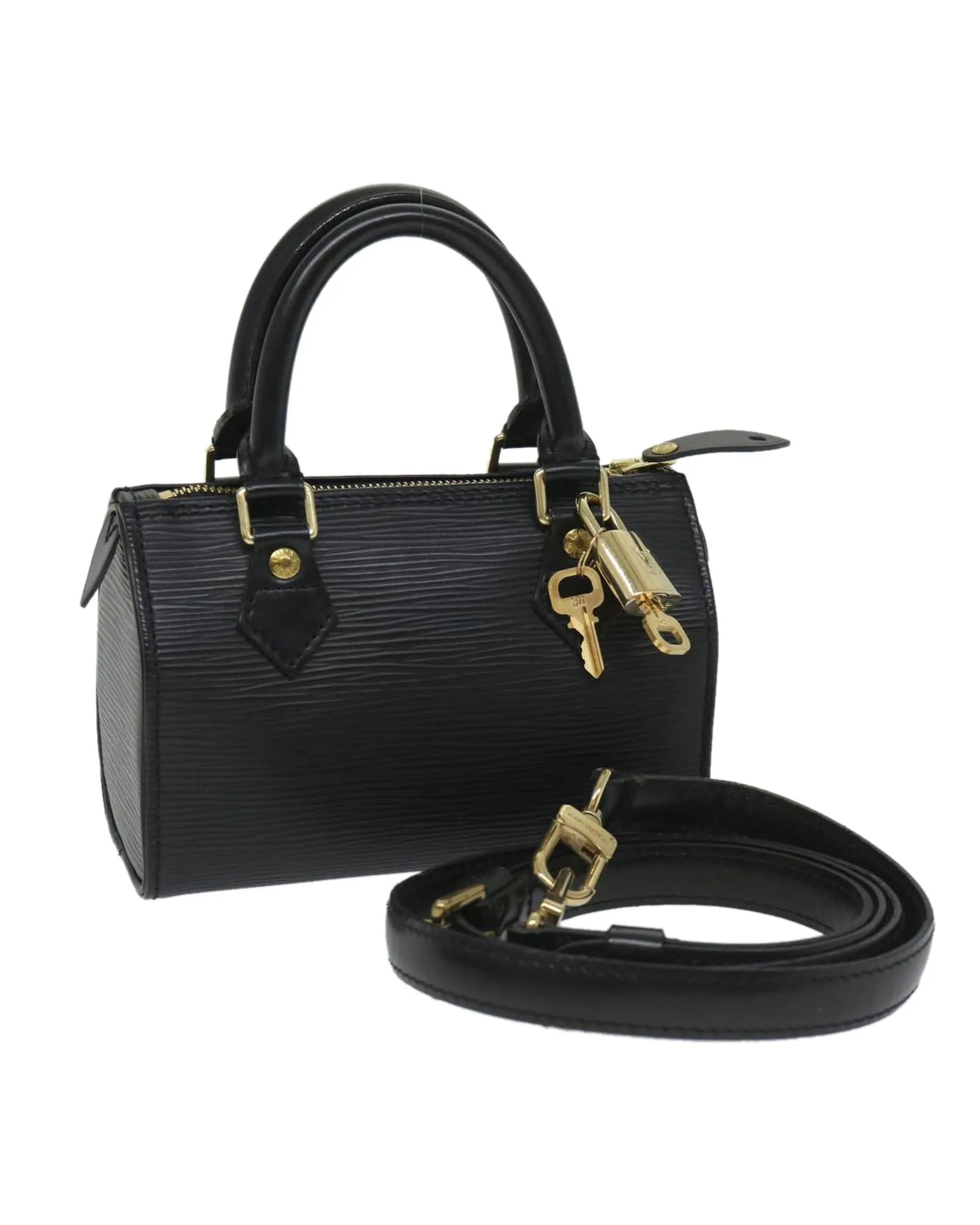 Epi Mini Speedy Hand Bag 2way SPO - Black