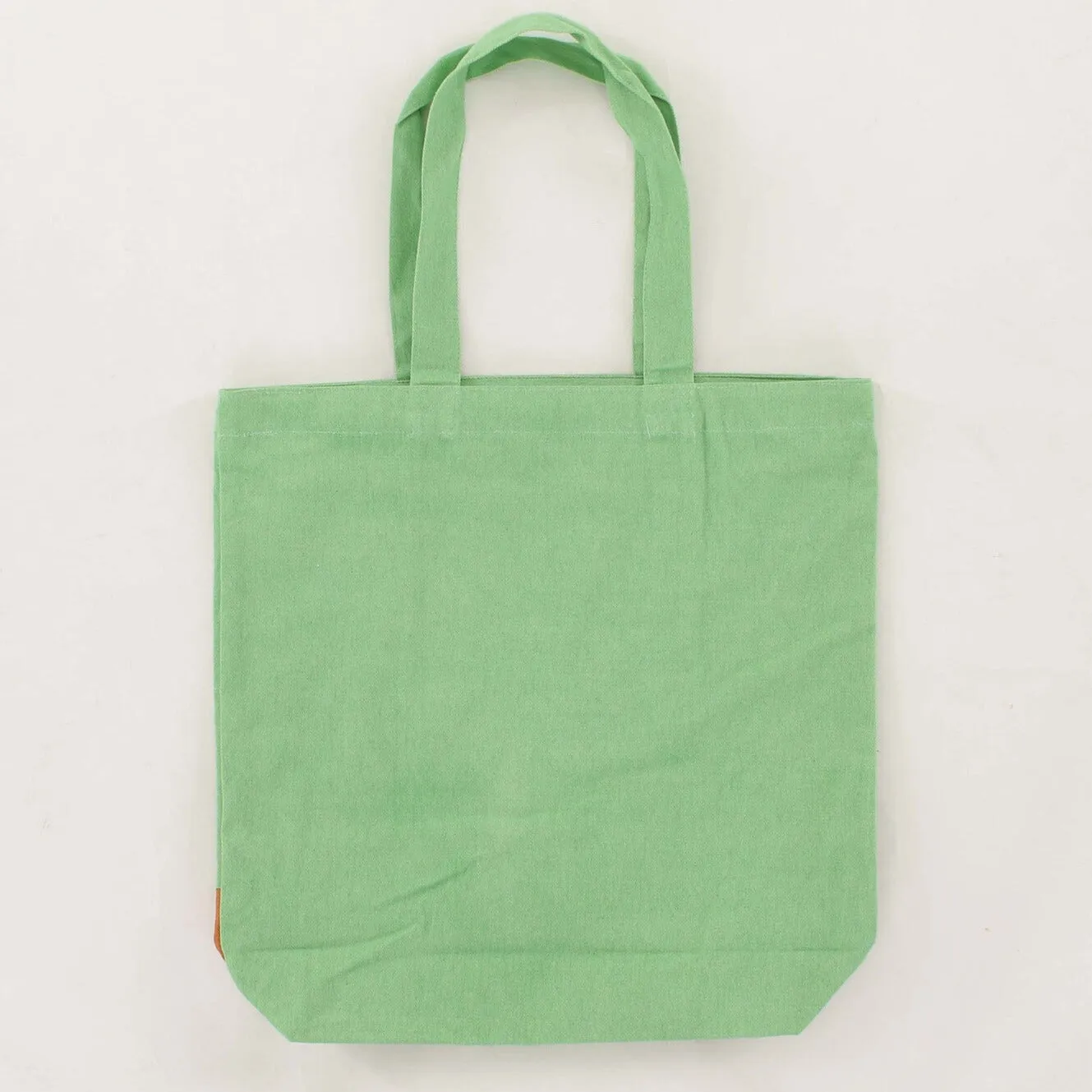 Fujiya Peko-chan & Shibata Shiba Inu Green Canvas Tote Bag [A4 size]