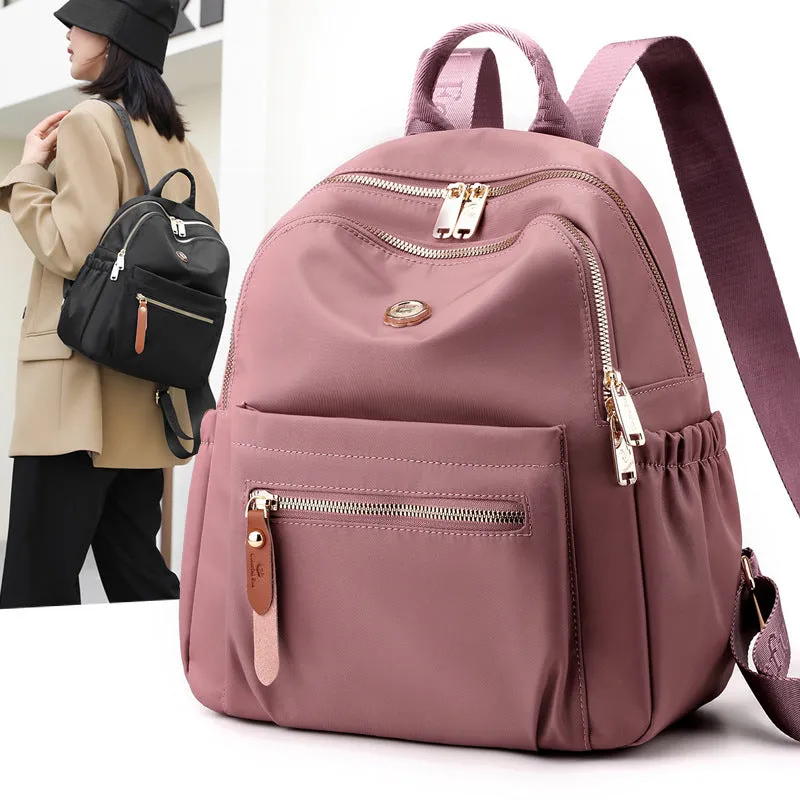 Large Capacity New Bag Nylon Multi-Layer Casual All-Match Student Backpack Women's Casual Fashion Mummy Backpack