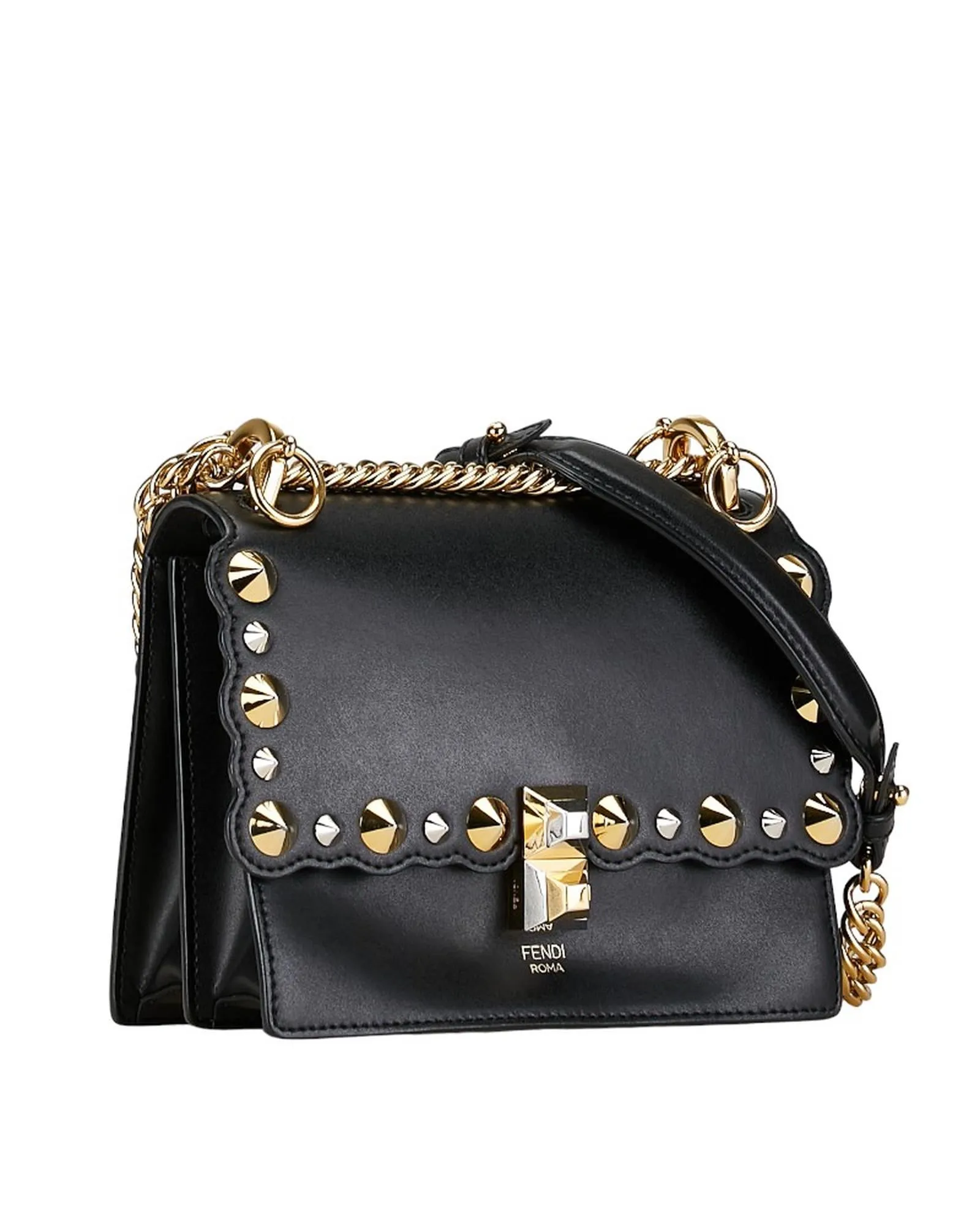 Leather Mini Kan I Chain Shoulder Bag