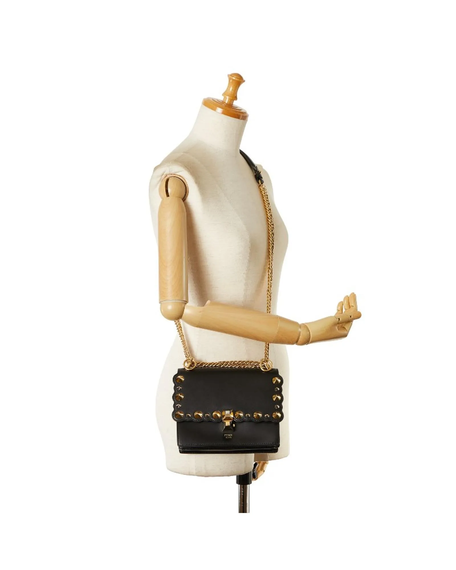 Leather Mini Kan I Chain Shoulder Bag