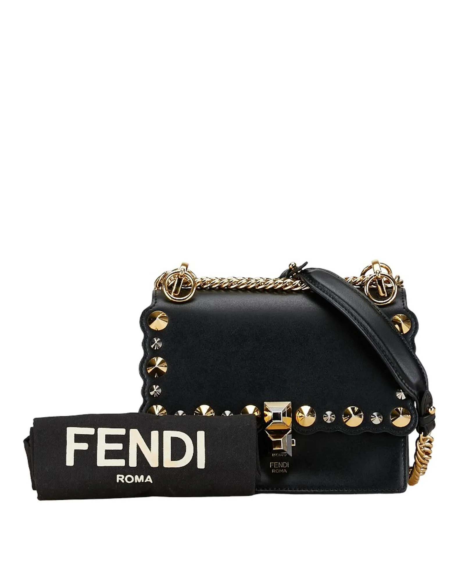 Leather Mini Kan I Chain Shoulder Bag