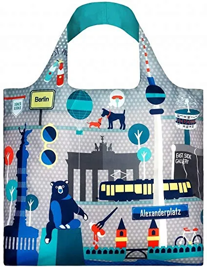 Loqi Tote Bag with Zip Pouch - Urban Berlin