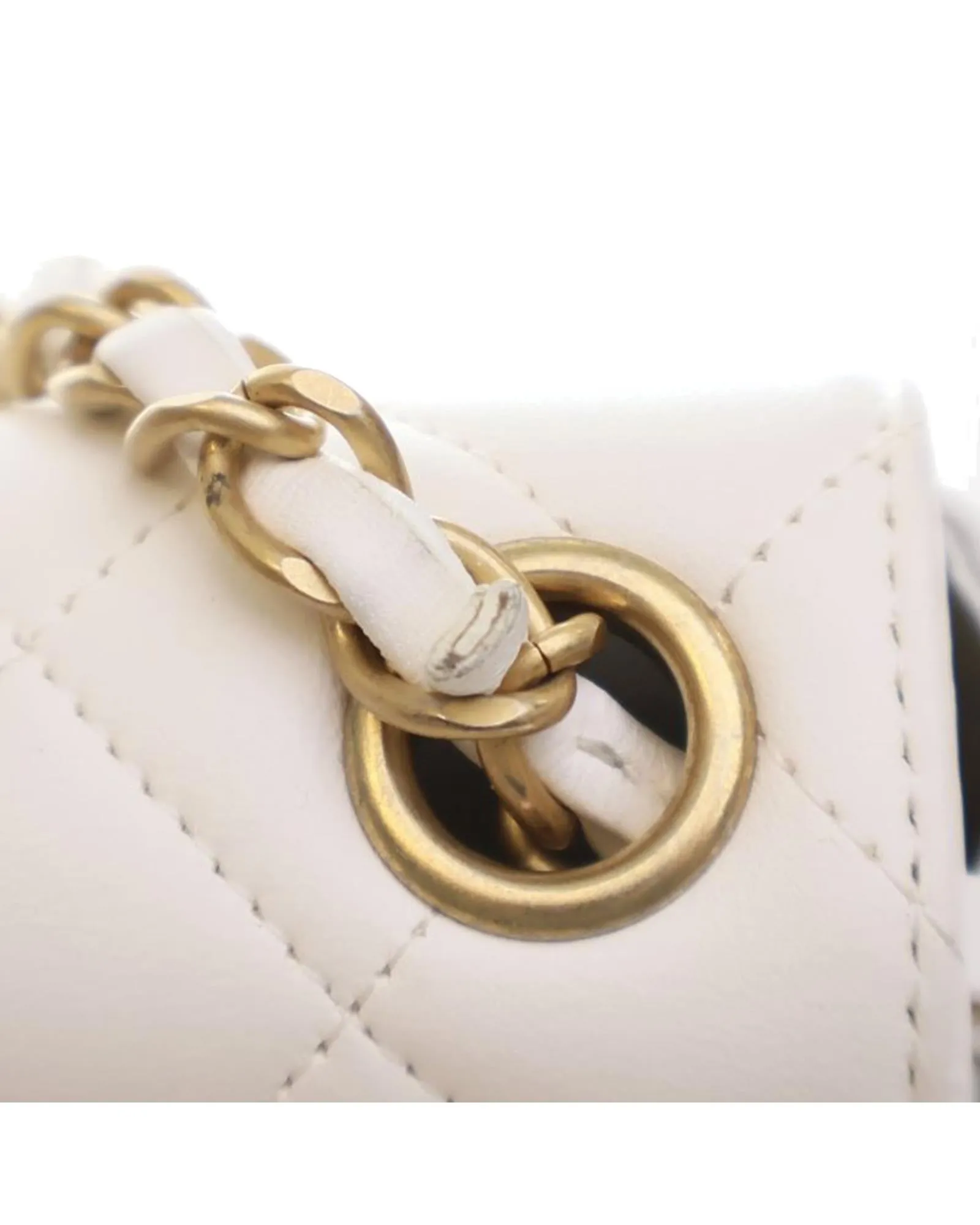 Mini Square Classic Lambskin Charms Flap Bag