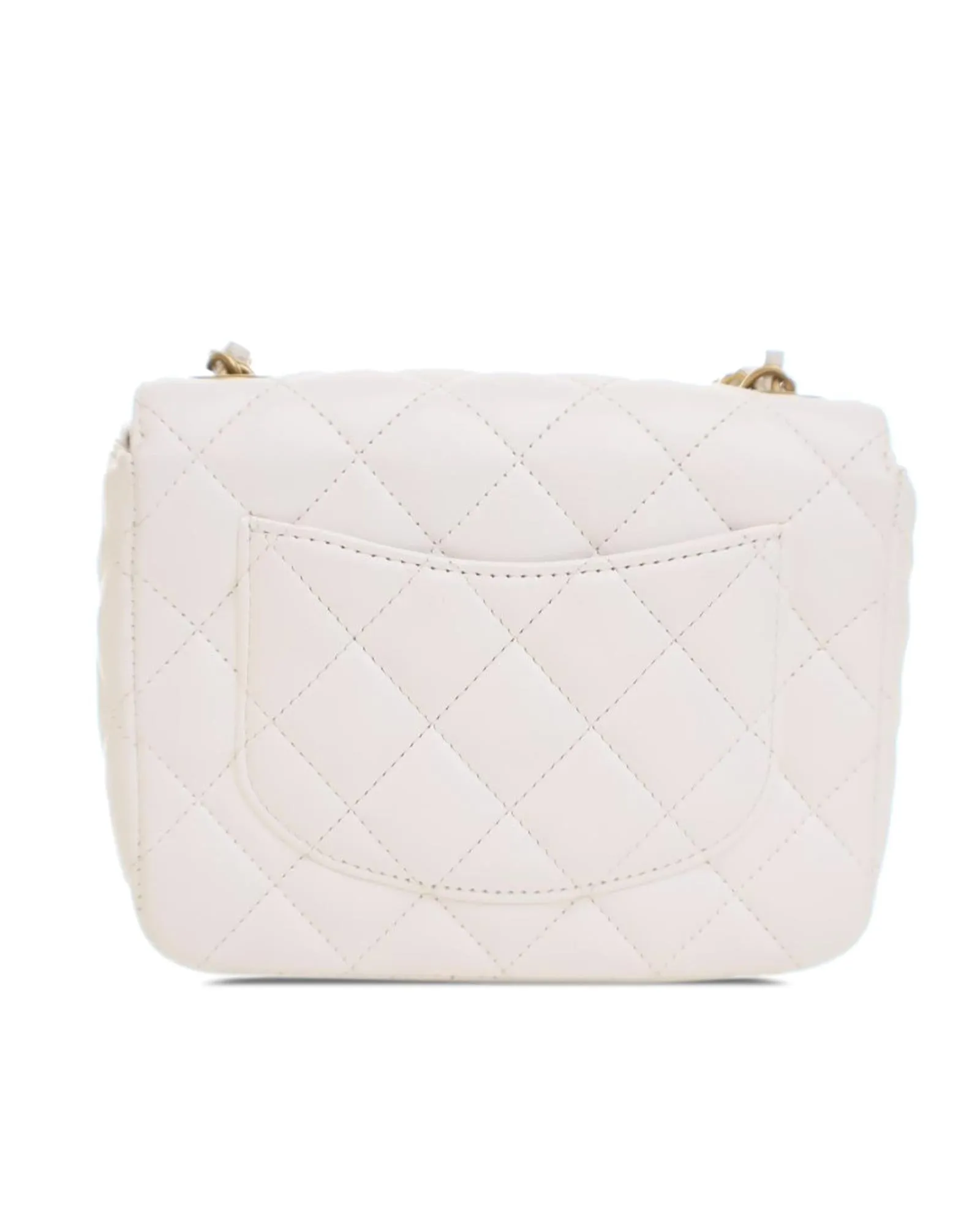 Mini Square Classic Lambskin Charms Flap Bag