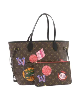 Monogram World Tour Neverfull MM Tote Bag