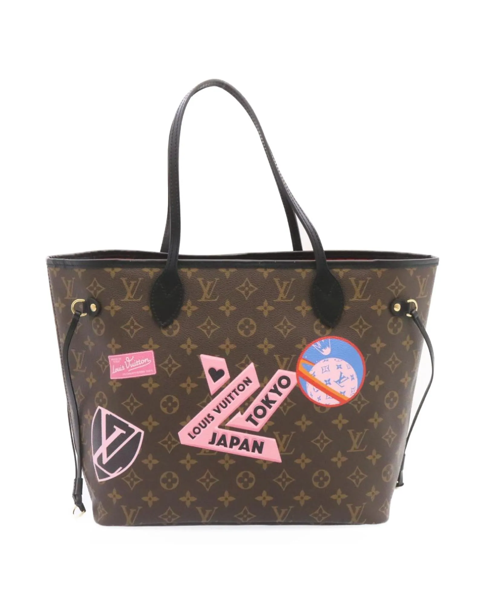 Monogram World Tour Neverfull MM Tote Bag