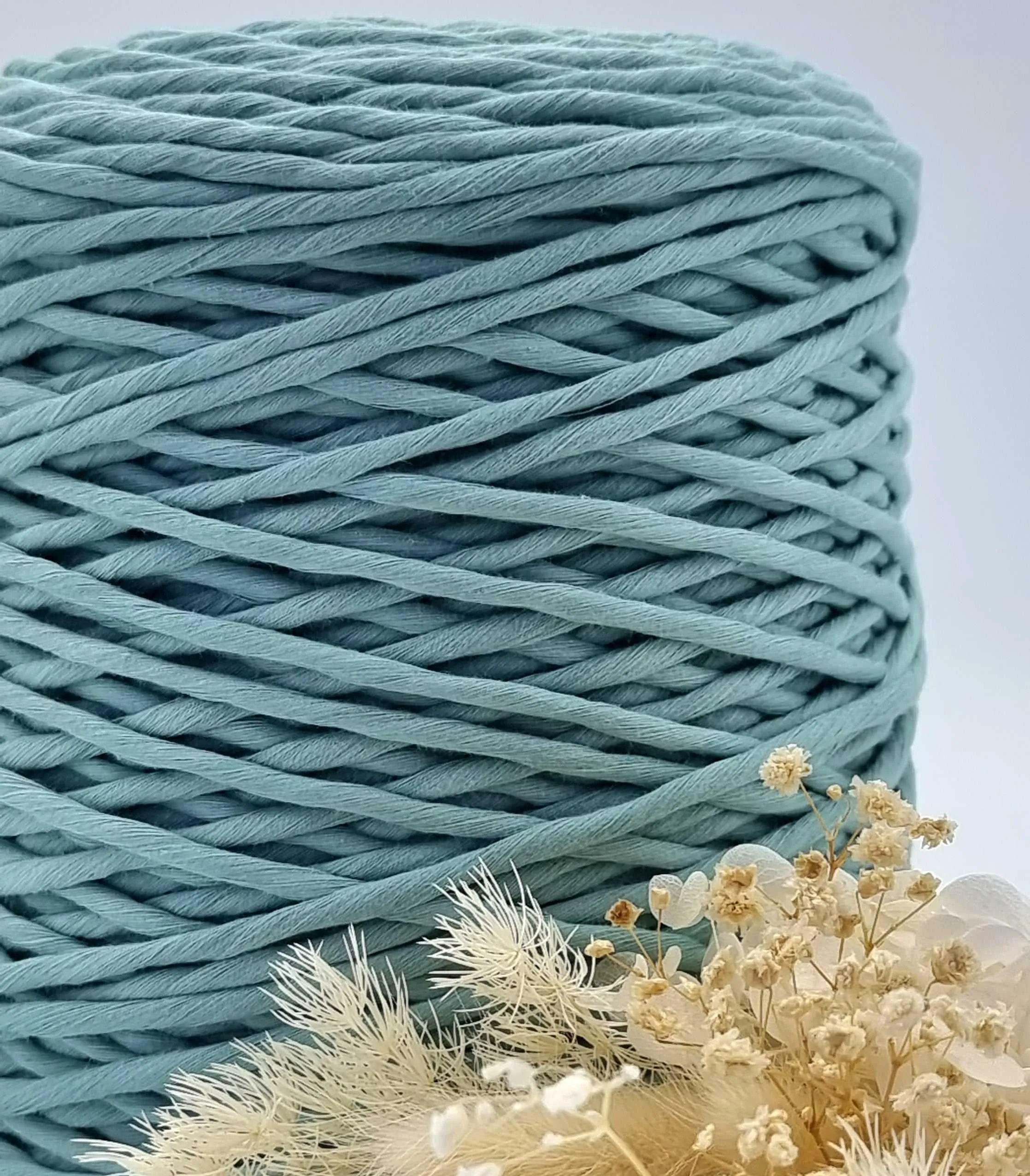 Neo Mint- 3MM Single Strand Luxe Cotton String 1KG