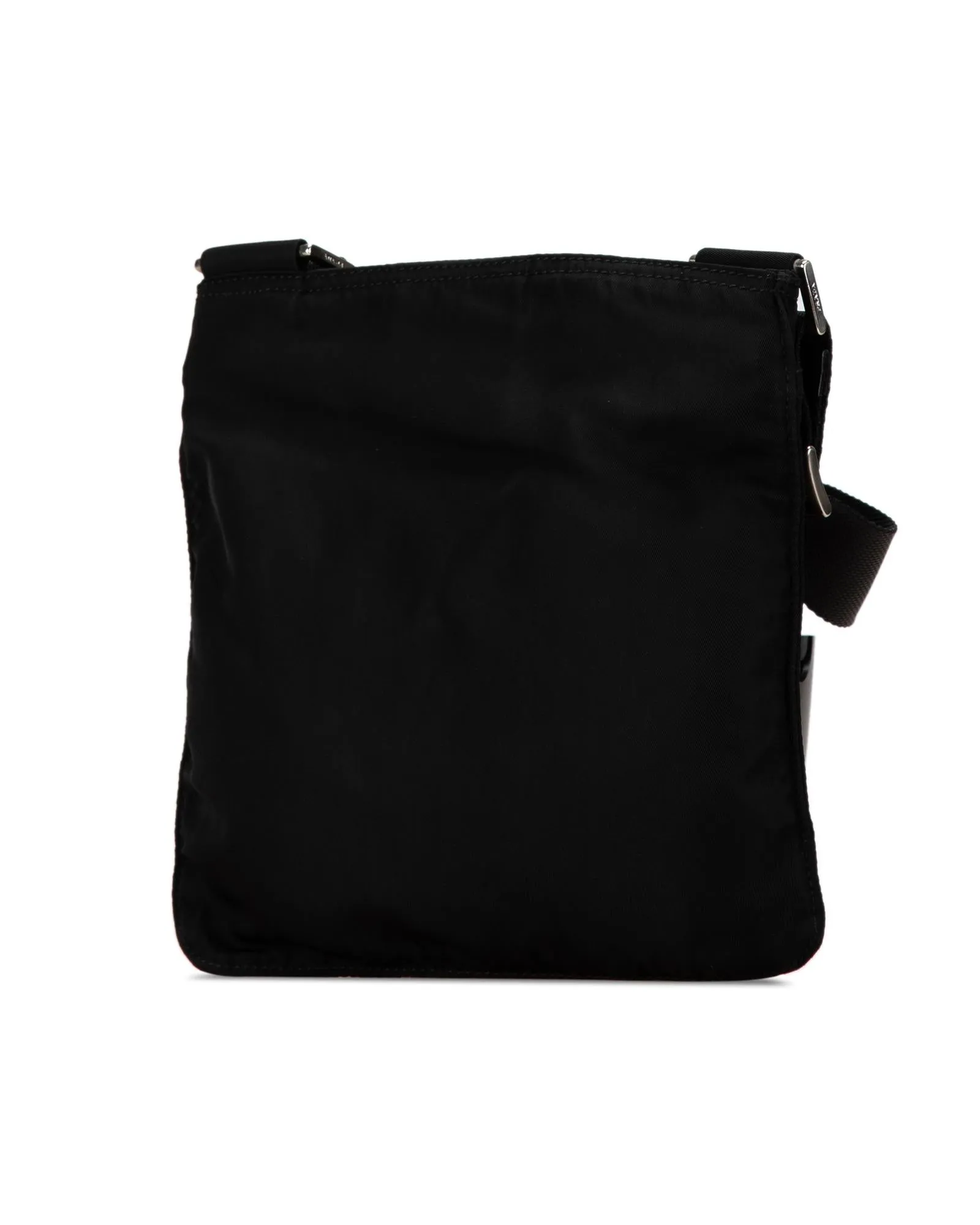 Nylon Crossbody Bag with Adjustable Strap and Front Zip Pocket