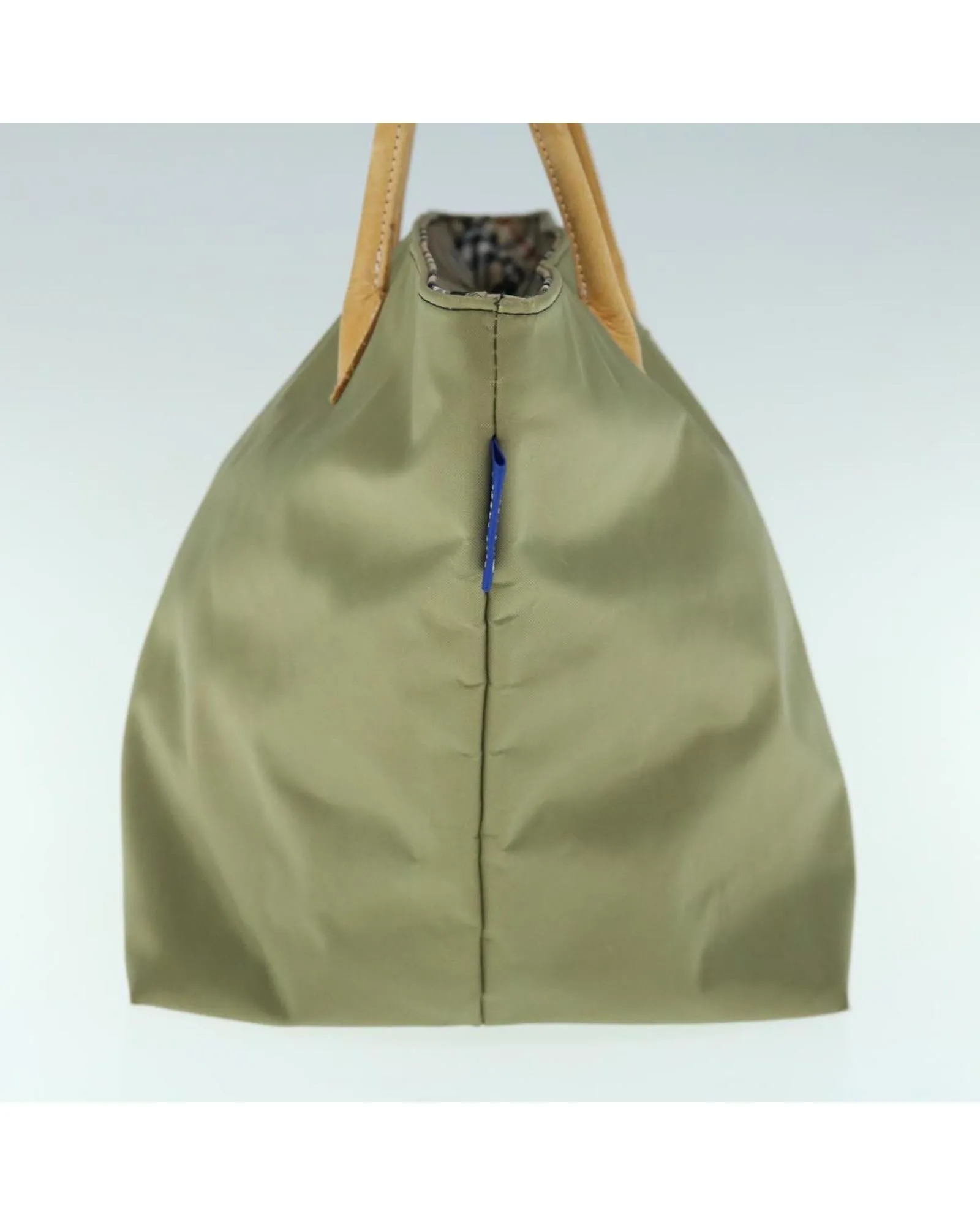 Nylon Khaki Tote Bag by Burberrys Blue Label