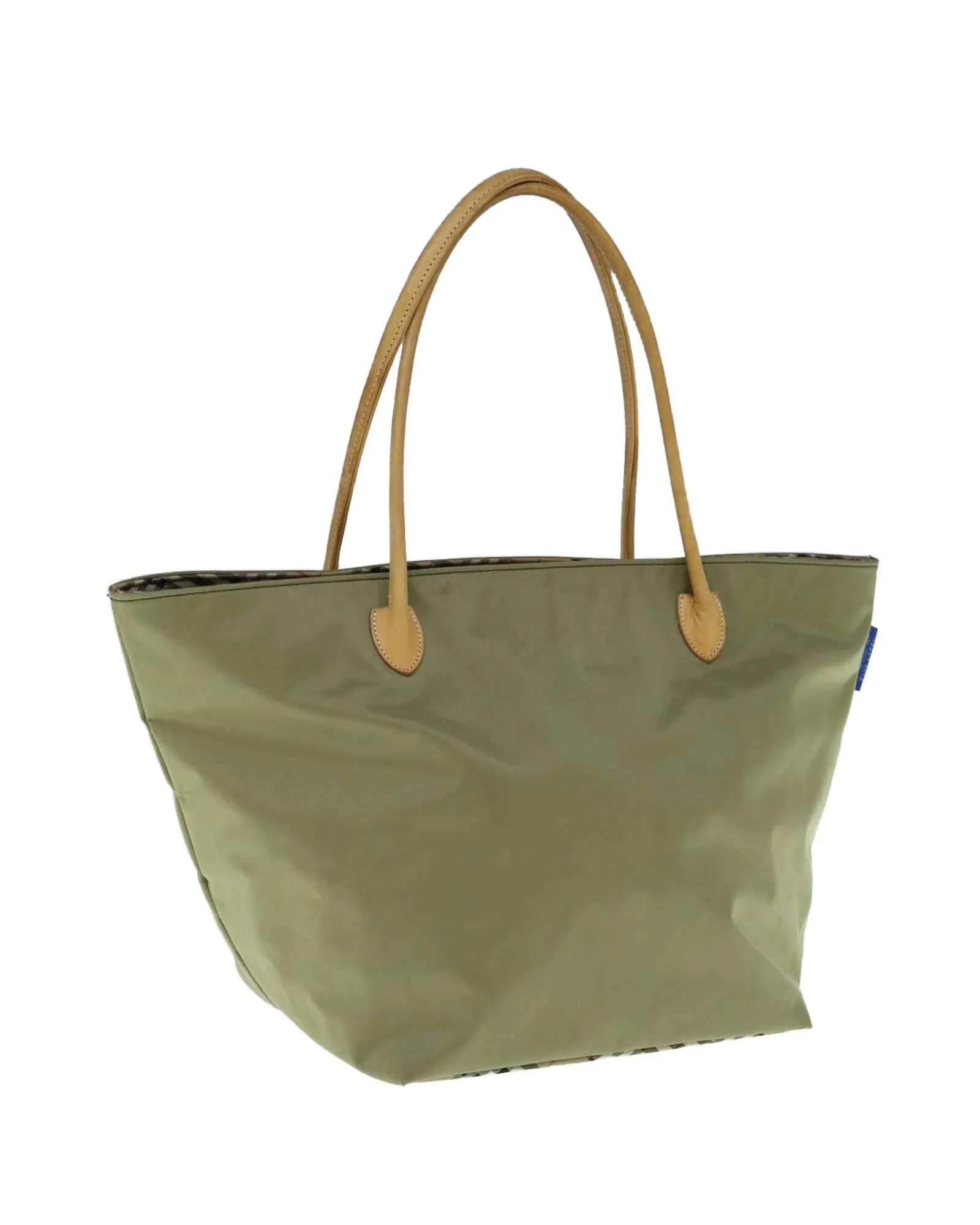 Nylon Khaki Tote Bag by Burberrys Blue Label