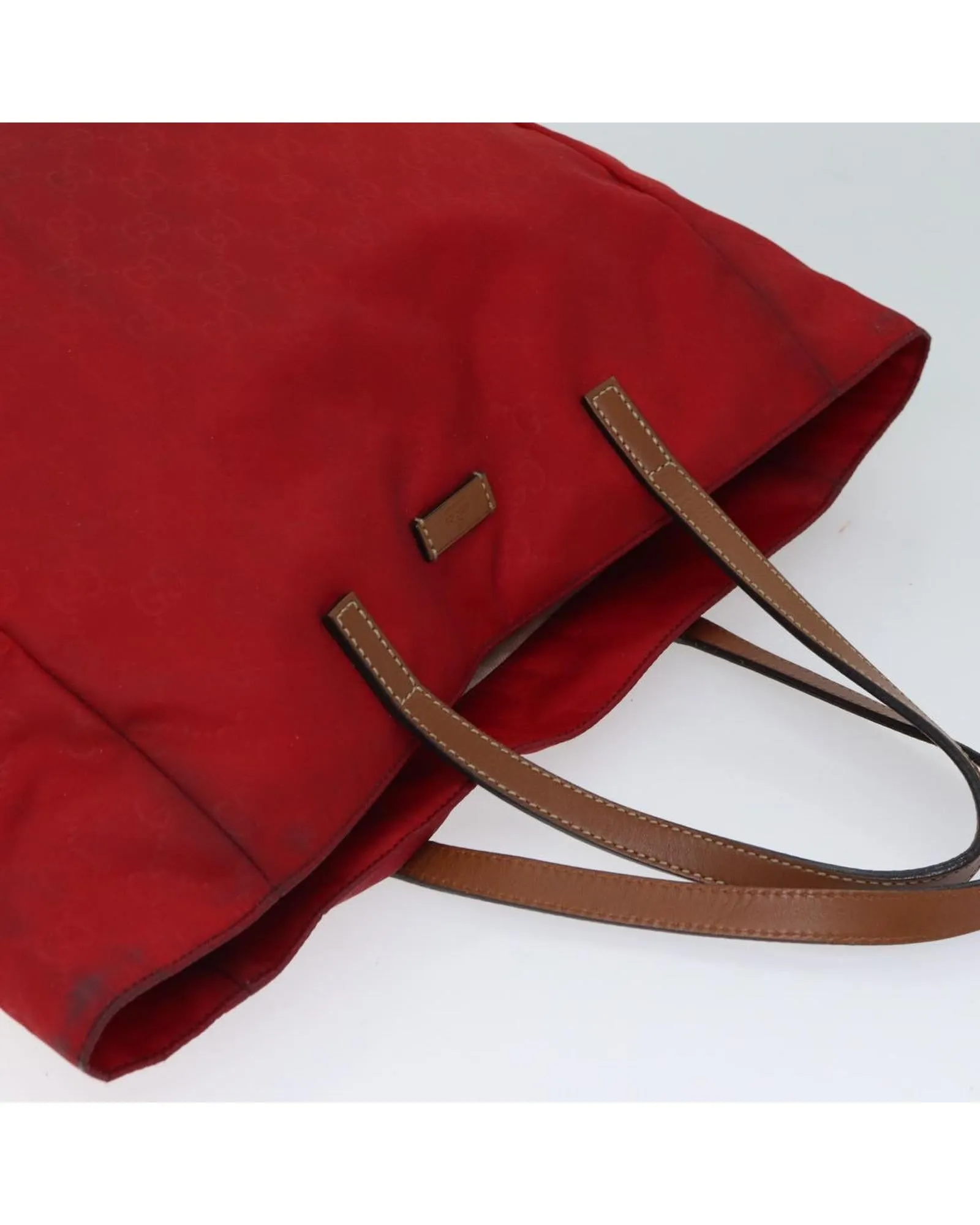 Red GG Canvas Tote Bag with Accessory - Italian Made