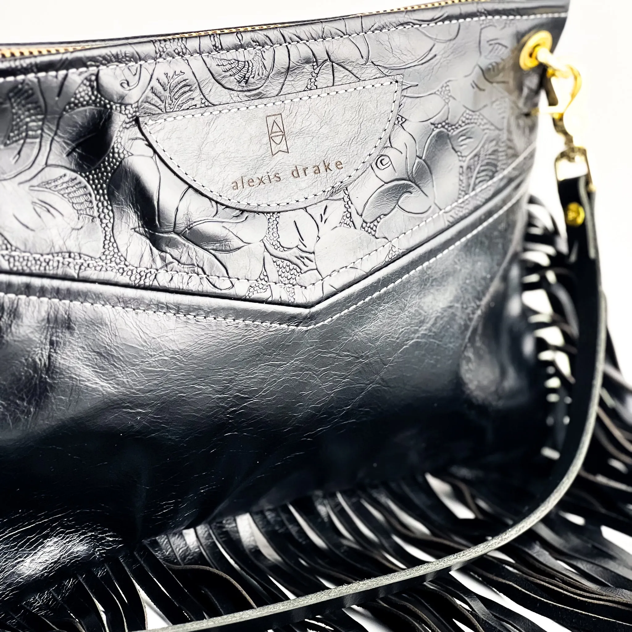 Rodeo Collection | Jackie Crossbody | Black Rose