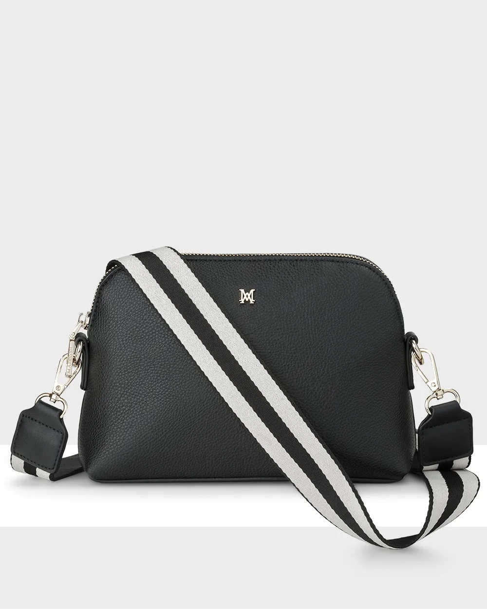 Sophie Curve Top Crossbody Bag   Stripe Bag Strap