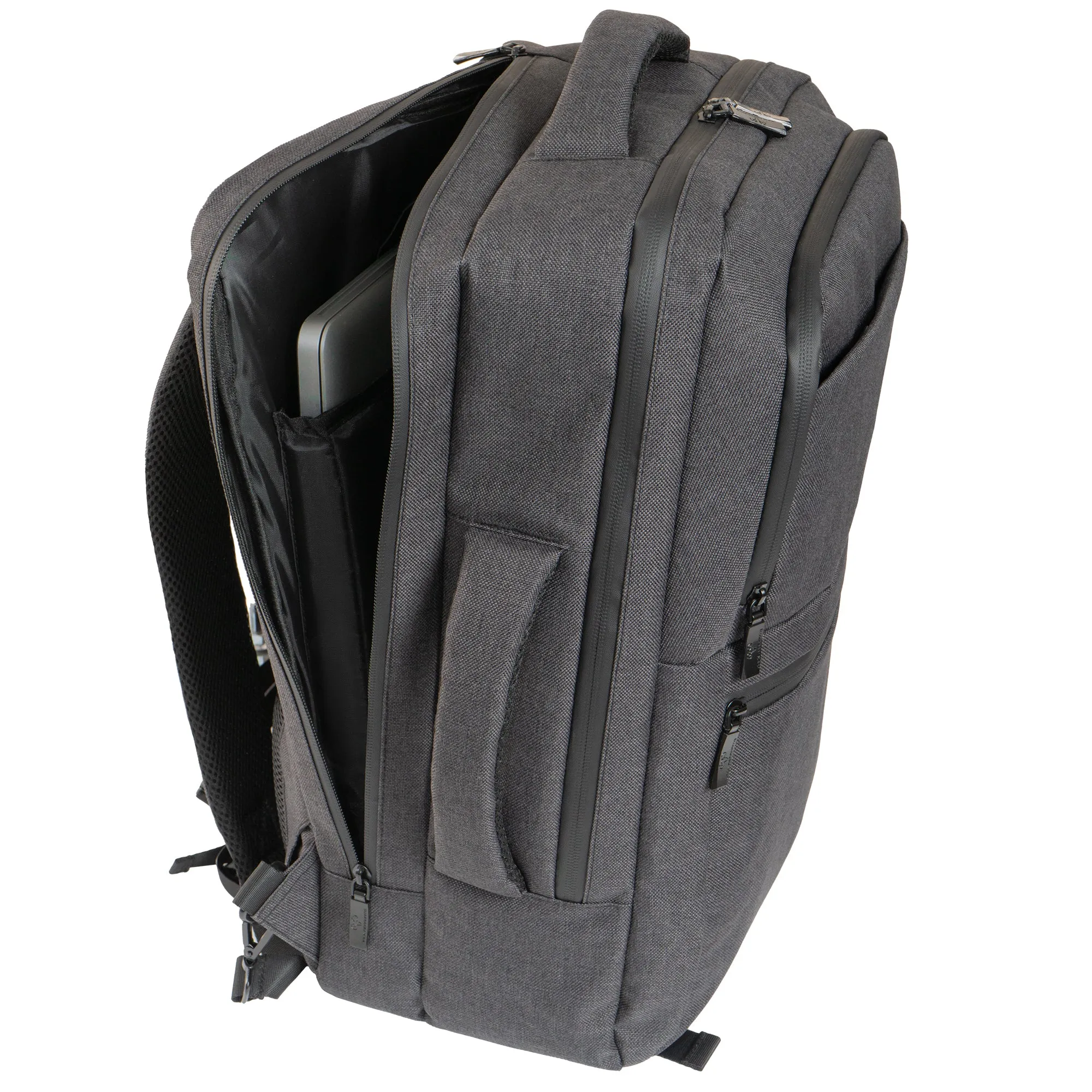 The Bristol | 19-In Textured Convertible Travel Backpack with USB Port