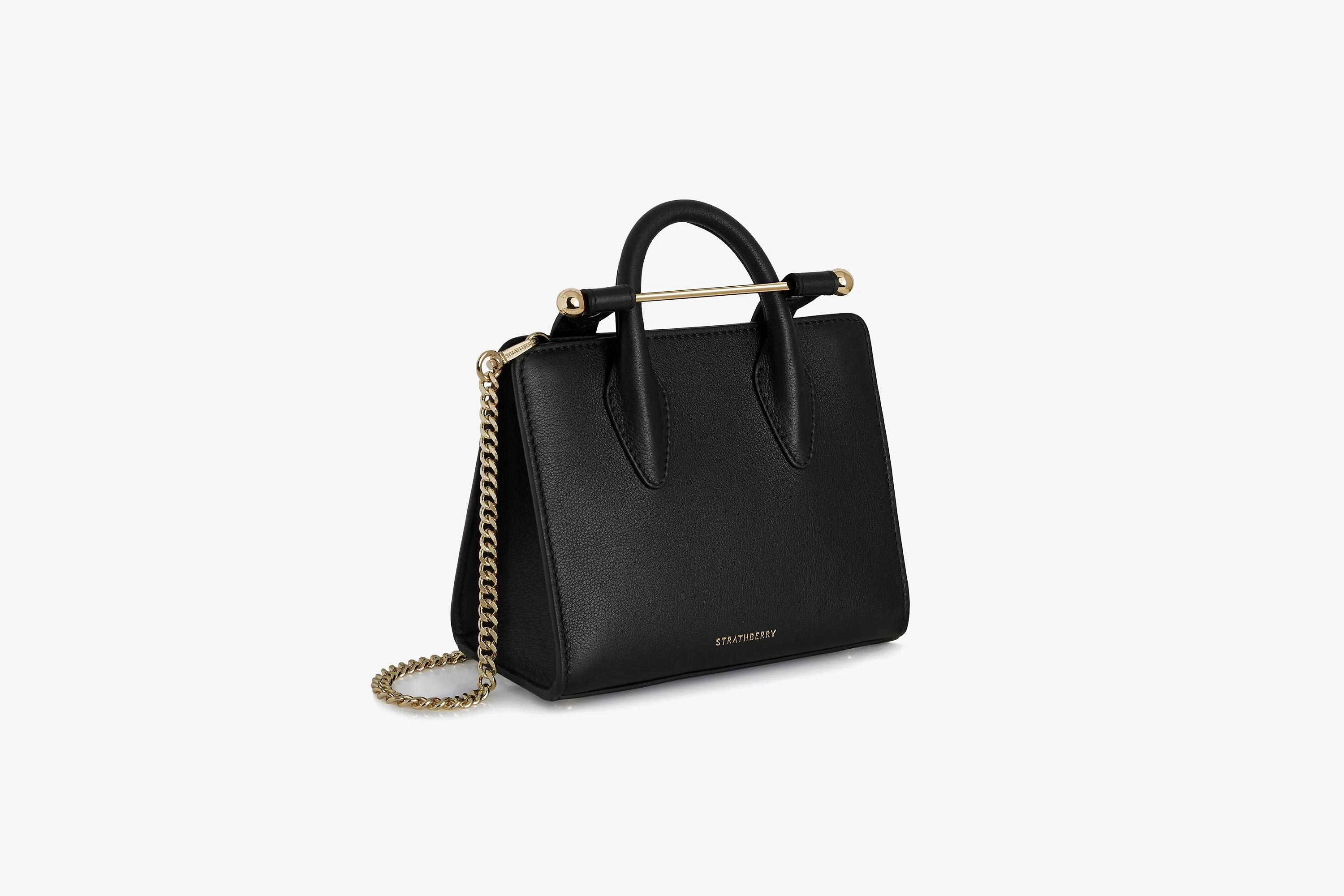 The Strathberry Nano Tote - Black