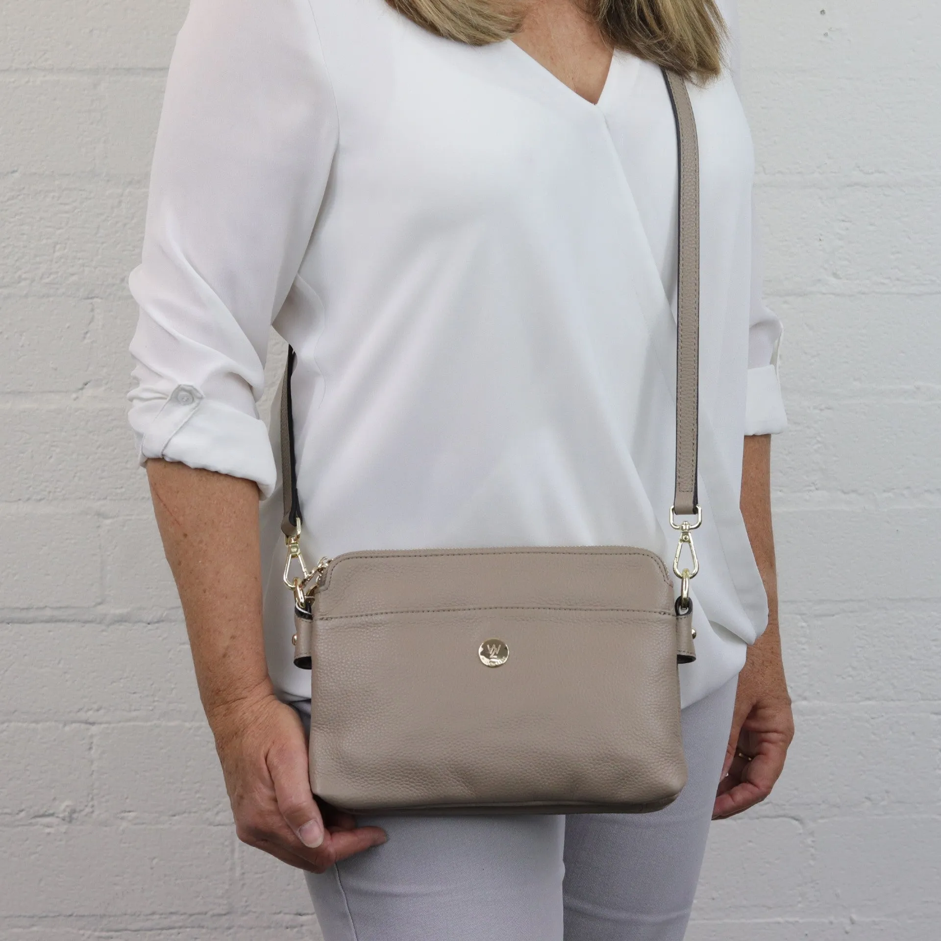 Trisha leather crossbody