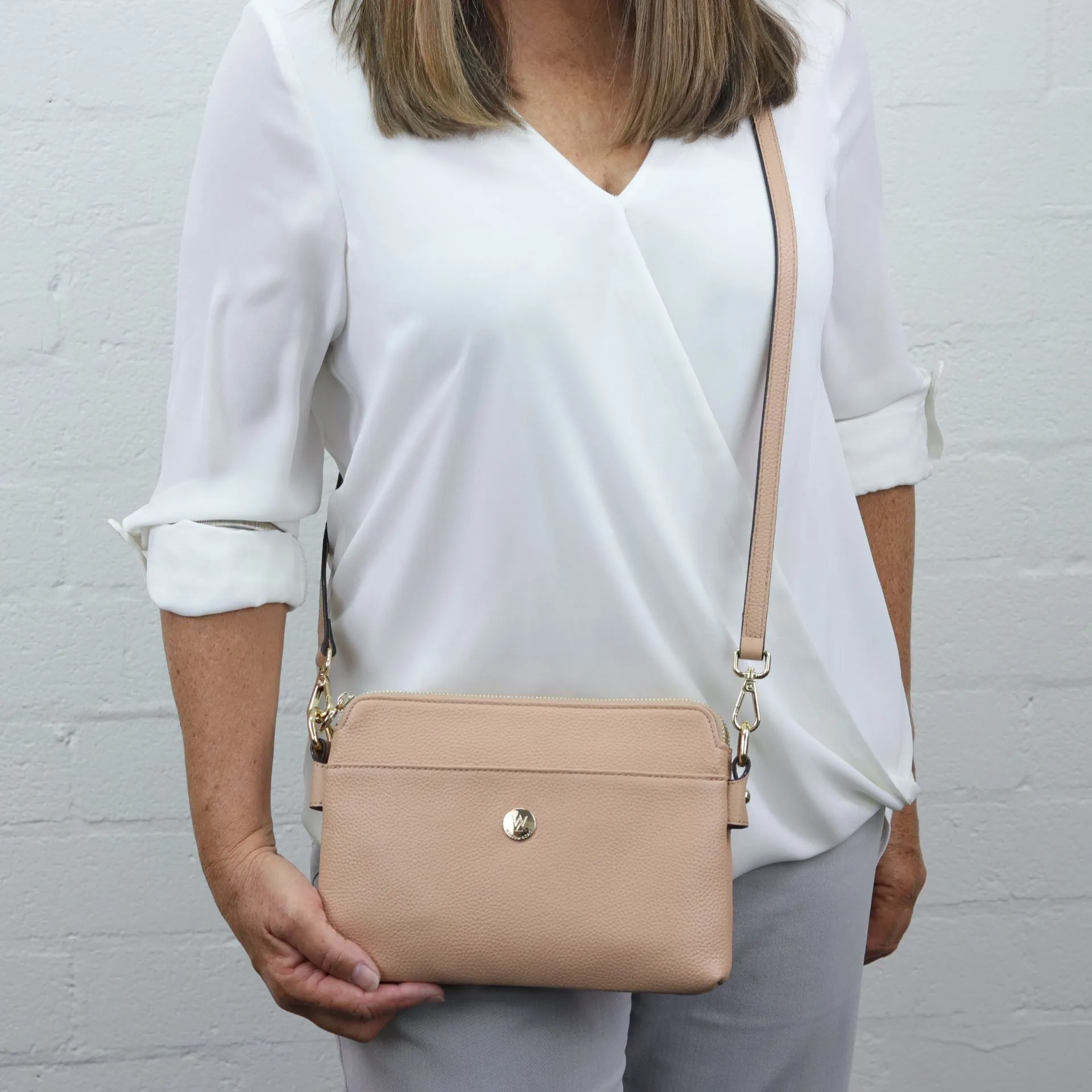 Trisha leather crossbody