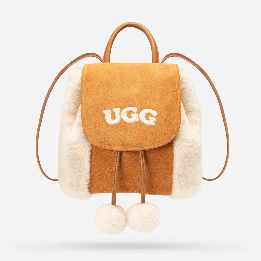 Ugg Pompom Fluffy Backpack