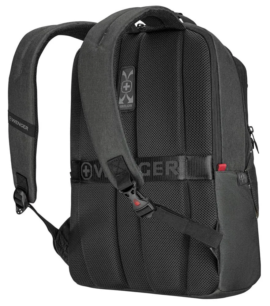 Wenger MX ECO Professional 16" Laptop Backpack with Tablet Pocket - Charcoal