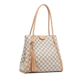 White Louis Vuitton Damier Azur Propriano Tote Bag