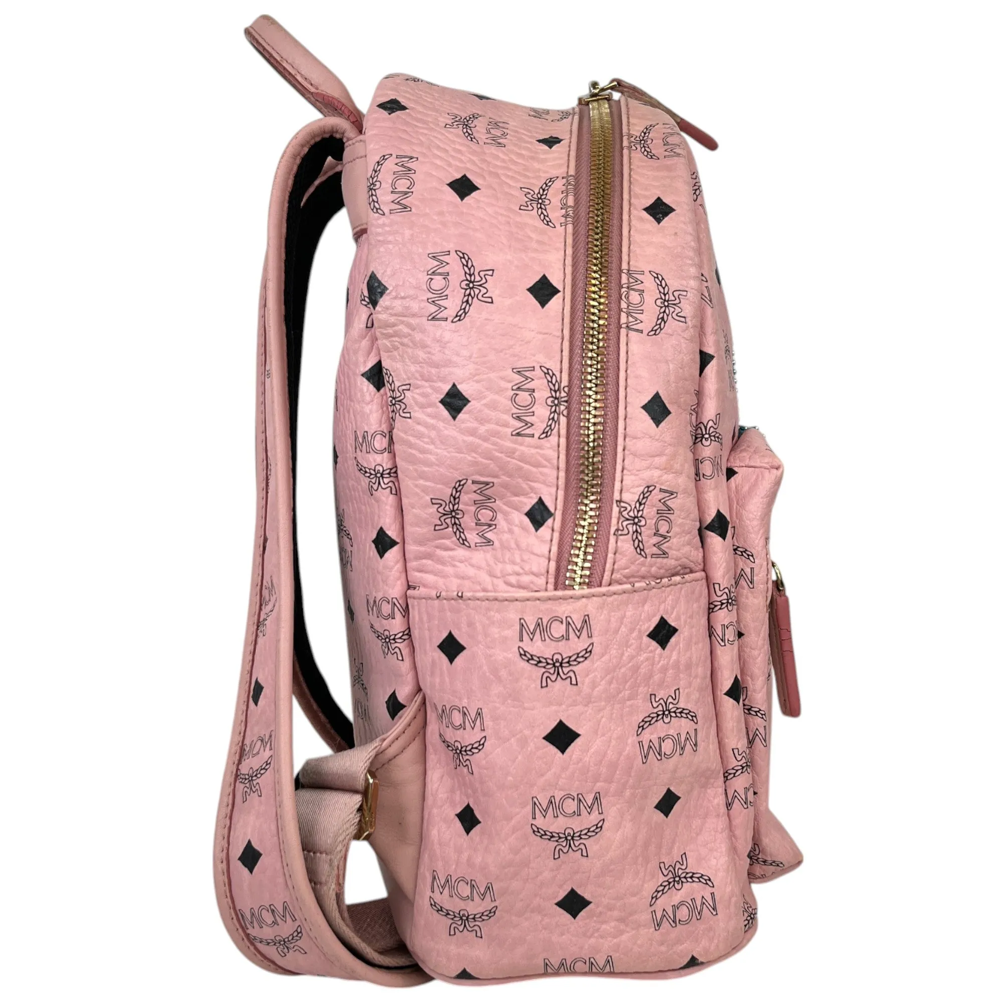 Women's Studded Stark Rabbit Backpack Pink